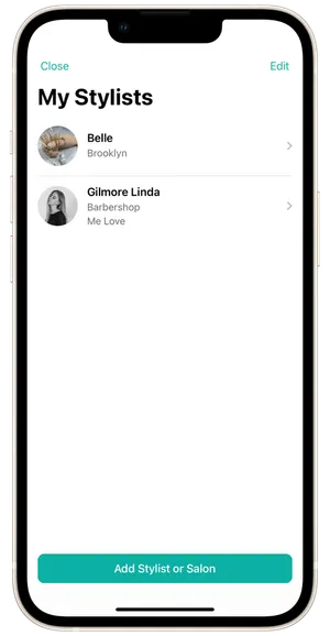 Add Stylist or Salon 1