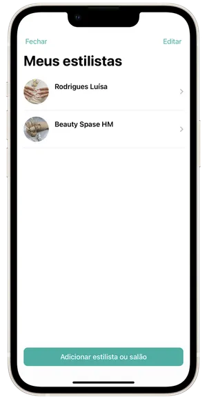 Adicionar estilista/salão 1