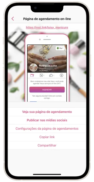 Configurações de página de agendamentos 1