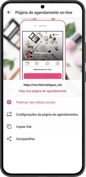 Configurações de página de agendamentos 1