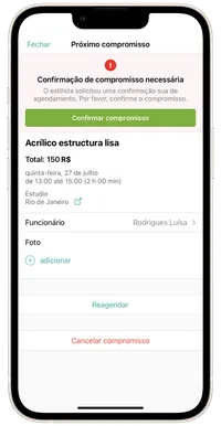 Confirmar compromisso 3