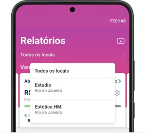 Ecrã principal de relatórios 3