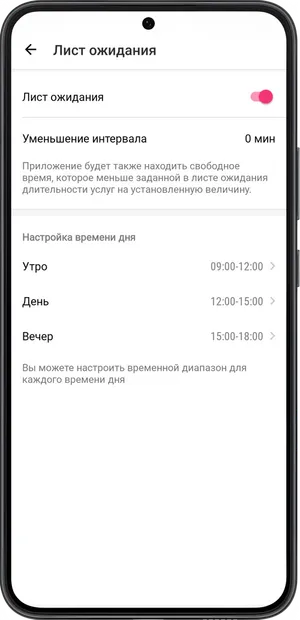Лист ожидания