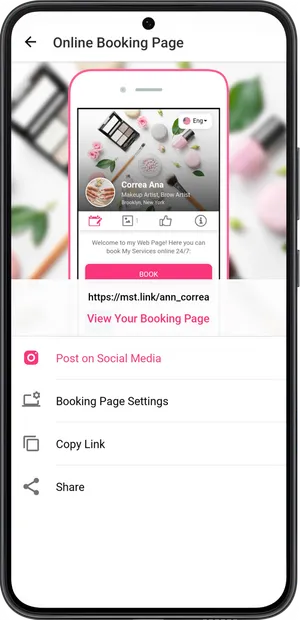 Online booking page settings 1