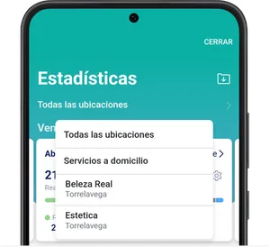 Pantalla principal de estadísticas 3