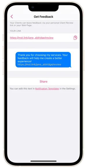 Request and share client reviews 2