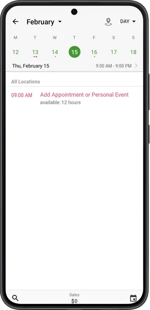 Schedule view 3