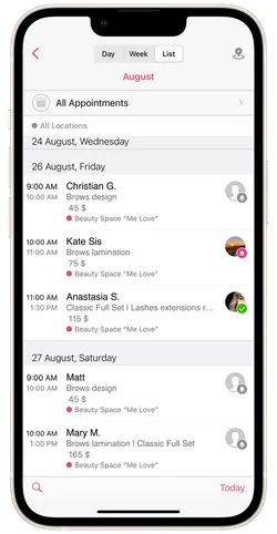Schedule View 4