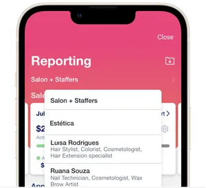 Main reporting screen 3