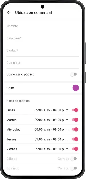 Ubicación y horas de apertura 2