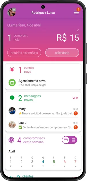 Widgets no ferramentas do painel 1