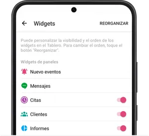 Widgets del tablero 4