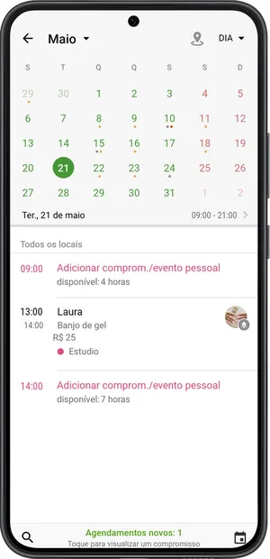 Adicionar um novo compromisso 1