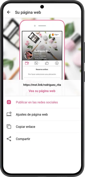 Configuración de la página de reservas online 1