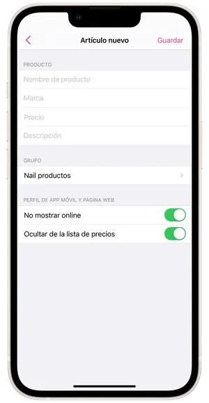Añadir productos 2